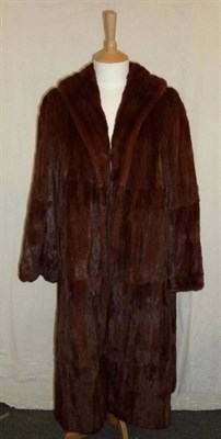 Lot 1112 - A Marshall and Snellgrove Full Length Fur Coat, fully lined