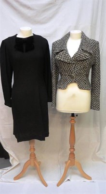 Lot 1130 - Assorted Modern Costume including a Karl Lagerfield Tweed Jacket in black and white checks;...