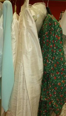 Lot 1132 - Modern Wedding Gowns including a 'Droopy and Brown' Cream Raw Silk Suit (size 12), and two...