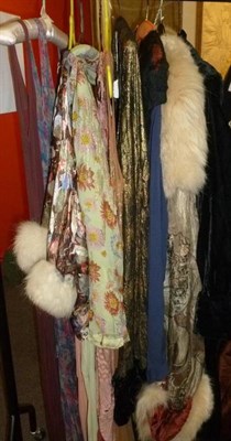 Lot 1146 - Assorted Circa 1920's and 1930's Costume, including a Pink Drop Waist Shift Dress with tiered...