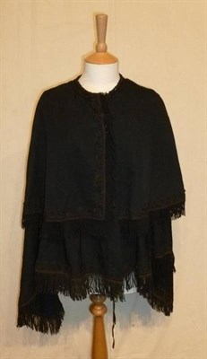 Lot 1155 - Assorted 19th Century Costume, including Black Satin Fitted Bodice with sequins and beaded...