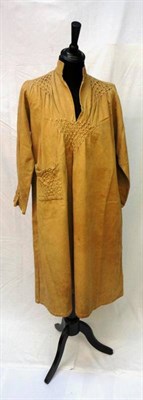 Lot 1158 - Late 19th Century Drabbet Farmer's Smock, with smocked detailing to the shoulders, pocket,...