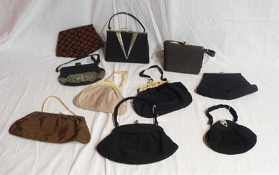 Lot 1179 - Ten Assorted Circa 1930's and Later Evening Bags and Purses