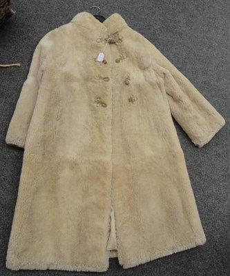 Lot 1113A - National Fur Company Limited Cream Fur Coat with toggle fastenings