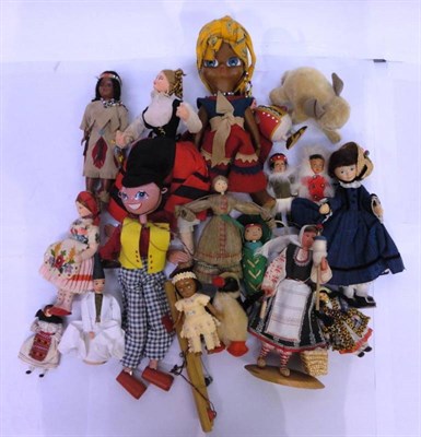 Lot 1010 - Assorted Circa 1960's and Later Costume and Other Dolls, including a Pelham Puppet of a Dutch...