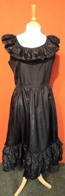 Lot 1094 - Jean Allen Black Taffeta Cocktail Dress (size 14); John Charles Full Length Evening Dress with...