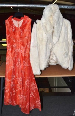 Lot 1113 - Assorted Costume and Accessories including a white rabbit evening jacket; crinoline hoop; red...