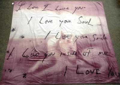 Lot 1123 - Tracey Emin 2011 Cotton Towel, produced for the Art Production Fund 'Works on Whatever', 150cm...