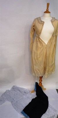 Lot 1154 - Assorted Early 20th Century and Later Costume, including a white cotton and blue spotted dress;...