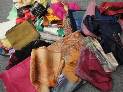 Lot 1185 - A Large Quantity of Assorted Silk, Chiffon and Other Scarves including Jacqmar