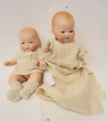 Lot 1001 - Armand Marseille My Dream Baby Bisque Socket Head Doll, impressed 351.1 with sleeping blue...