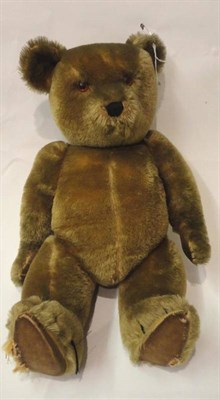 Lot 1020 - Circa 1950's Chiltern Hugmee Jointed Teddy Bear, with velvet pads, stitched nose and claws, bearing