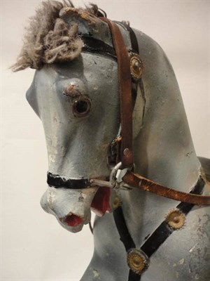 Lot 1022 - Early 20th Century Small Rocking Horse 'Silver Step', on a white painted rocker base, with...