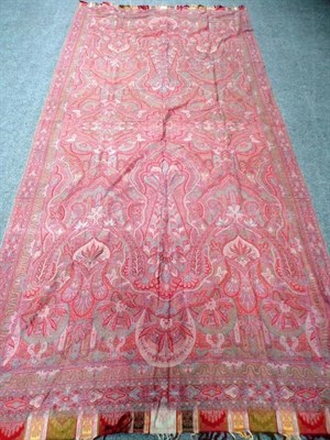 Lot 1029 - Large Woven Paisley Throw, 250cm by 160cm