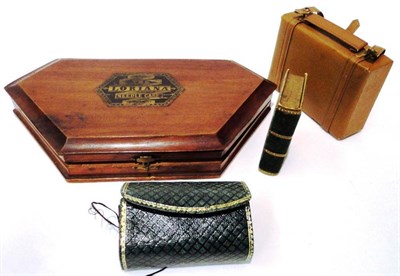 Lot 1044 - Morris & Yeomans Astwood Redditch The Lanaria Needle Case hinged walnut box; The Valetta Needle...