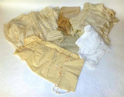Lot 1085 - Assorted Circa 1900 and Later Children's Costume including a cream silk dress; cream silk...