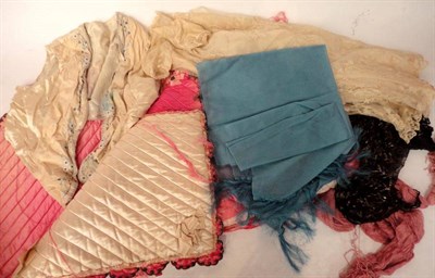 Lot 1091 - Assorted Circa 1930's and Later Silk Nightwear and Lingerie etc; Two Late 19th Century Pink...