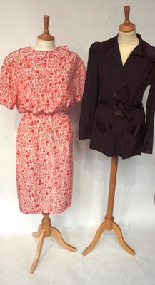 Lot 1103 - Circa 1970's and Later Costume including Chanel Boutique red logo dress; Mandy Marsh yellow...