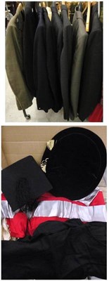 Lot 1125 - A Quantity of Men's Suits, including 'Westbury', navy blazer and academic gowns etc (on rail)