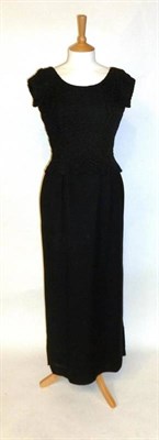 Lot 1131 - Assorted Circa 1940's and Later Black Dresses including a Shubette of London evening dress;...