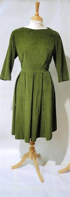 Lot 1134 - Assorted Circa 1950's and Later Ladies Dresses, Suits, Separates, including a green corduroy dress