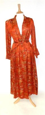 Lot 1136 - Assorted Circa 1940's and Later Costume including a Lilac Crepe Day Dress with cut work and...