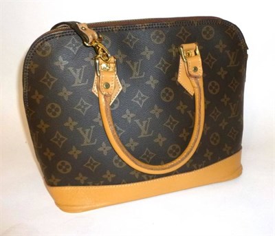 Lot 1203 - Louis Vuitton ";Alma"; Monogrammed Handbag, with tan leather trims and detachable shoulder...