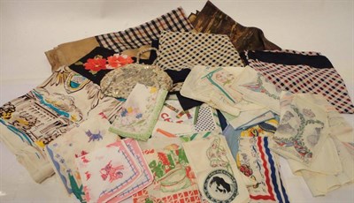 Lot 1205 - Assorted Souvenir and Commemorative Scarves including Jacqmar, Aquascutum, Royal souvenir...