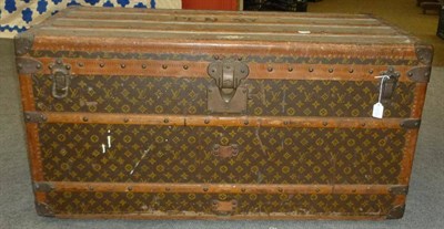 Lot 1231 - Early 20th Century Louis Vuitton Cabin Trunk, in monogrammed canvas and edged in tan leather...