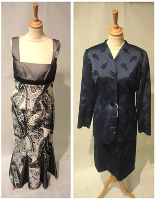 Lot 1086 - Assorted Modern Designer Costume including a Valentino green linen two piece summer suit (size 10)