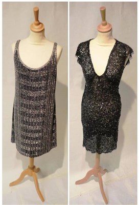 Lot 1089 - Assorted Modern Evening Wear including Jacques Azagury gold lace mounted strapless short dress...