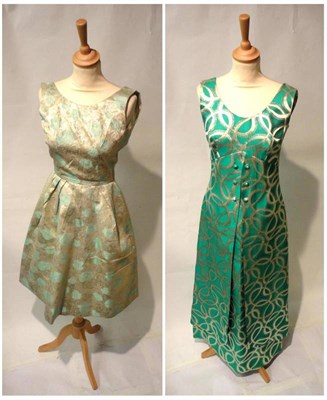 Lot 1097 - Assorted Circa 1960's and Later Cocktail Dresses and Evening Wear including Clevaline green...