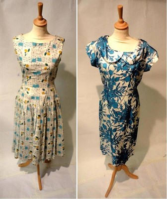 Lot 1098 - Assorted Ladies Circa 1950's and Later Day Wear, Cotton Dresses, Cocktail Dresses including...