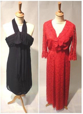 Lot 1103 - Circa 1950's and Later Costume including Hardy Amies two piece suit of pleated skirt and fitted...