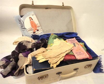 Lot 1140 - Assorted Circa 1940's and Later Undergarments, Corsets, white cotton gowns; advertising posters...