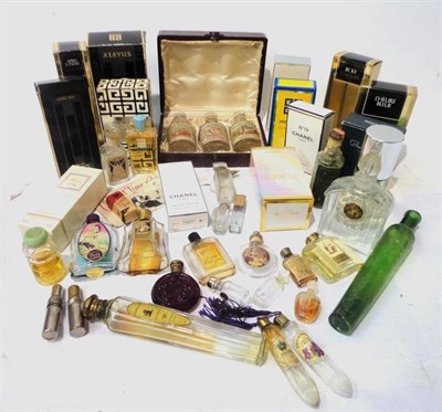 Lot 1153 - A Large Quantity of Assorted Vintage and Modern Glass Scent Bottles and Packaging including Chanel