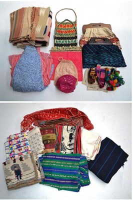 Lot 1255 - Large Quantity of Assorted South American and Mexican Costume, including woven blankets; cotton...