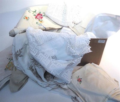 Lot 1016 - Assorted Dolls and Sewing Accessories including a china shoulder head doll with painted face...