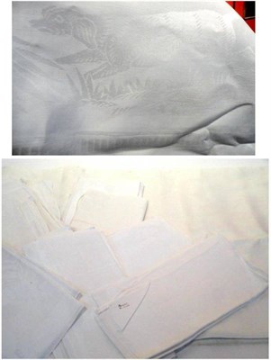 Lot 1034 - Cream Reversible Quilt, 200cm by 240cm