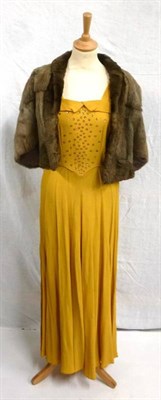 Lot 1120 - Assorted Circa 1940's and Later Evening Dresses including a Stefney Model green dress with...