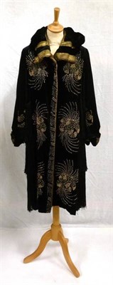 Lot 1145 - Assorted Circa 1960's Evening Wear including Frank Usher brown and green floral printed drop...