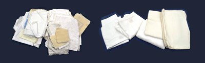 Lot 1026 - Assorted White Cotton, Linen Table and Bed Linen including a table cloth, pillow cases, sheets...