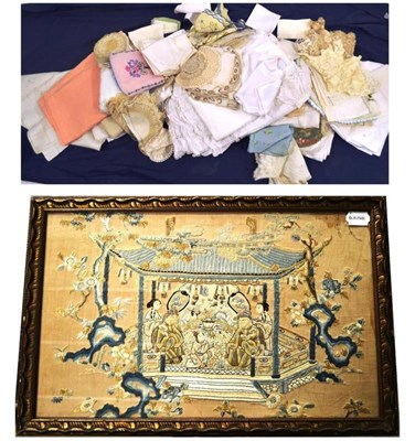 Lot 1033 - A Large Quantity of Assorted White Linen, Embroidered and Other Textiles including table and...