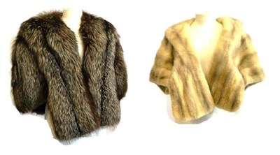 Lot 1124 - Alexa Furs Fox Fur Evening Jacket/Stole and another in White Mink (2)