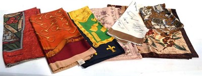 Lot 1196 - Modern Silk and Other Scarves including Laura Ashley, Liz Claiborne, Jacqmar, Nina Ricci,...