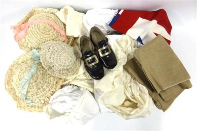 Lot 2087 - Assorted 19th and 20th Century Baby Clothing including cotton night dresses, cream silk toddler...
