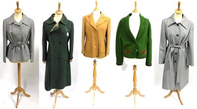 Lot 2115 - Assorted 20th Century Costume and Accessories including Burberry tan wool coat, Aquascutum...