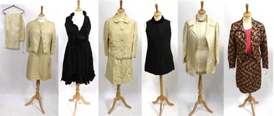 Lot 2124 - Collection of Circa 1960's and 1970's Evening Wear including a Uli Richter Modell cream three piece