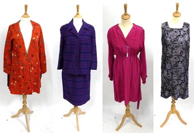 Lot 2133 - Assorted Circa 1950's/60's and Later Costume and Accessories including Young Mayfair black wool...