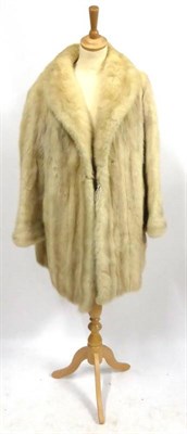 Lot 2137 - Blonde Mink Fur Coat